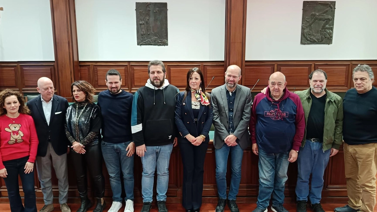 Il sindaco Betti e i membri dell’amministrazione che hanno partecipato alla presentazione dell’evento che si è svolta nella giornata di ieri