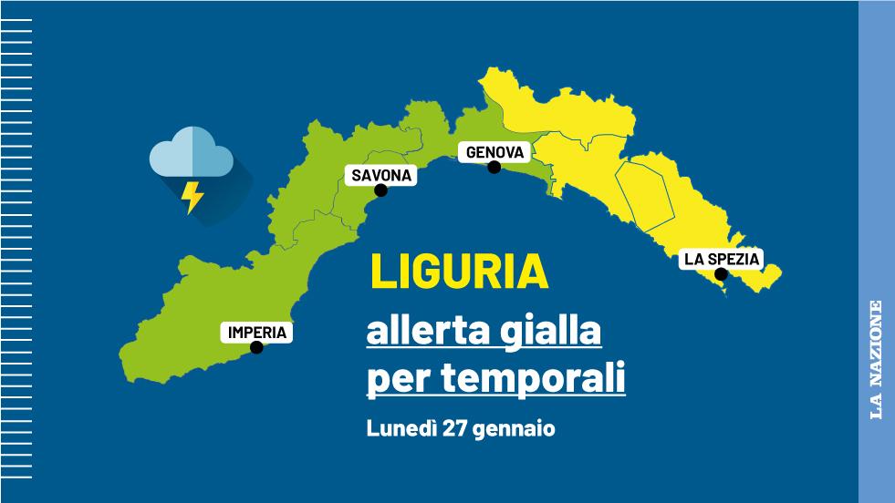 Allerta gialla in Liguria: occhio alla pioggia, ecco le zone dei temporali