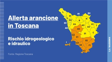 Allerta arancione in Toscana, fiumi a rischio: tutti i Comuni interessati