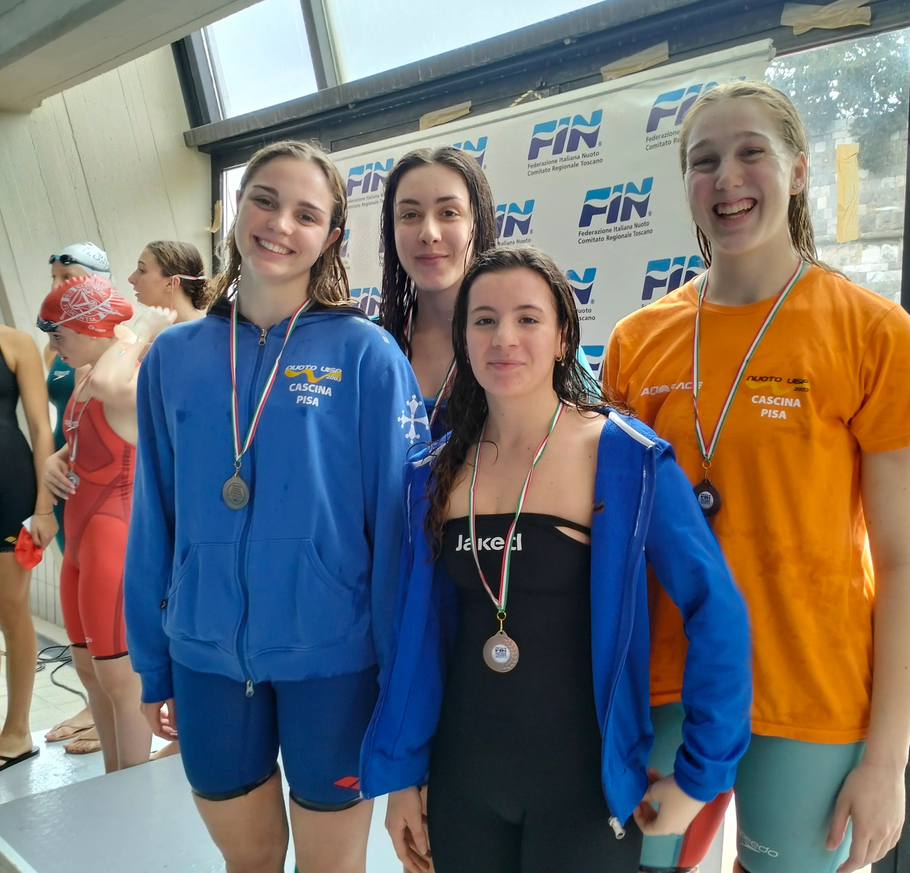 La Nuoto Uisp 2003 festeggia 3 titoli toscani ai Campionati regionali femminili