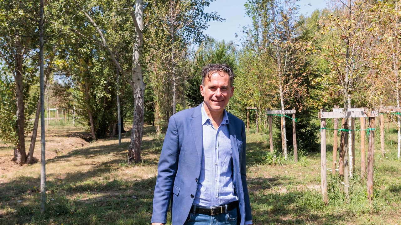 Il sindaco Michele Conti nel giorno dell’inaugurazione del «Parco Europa»