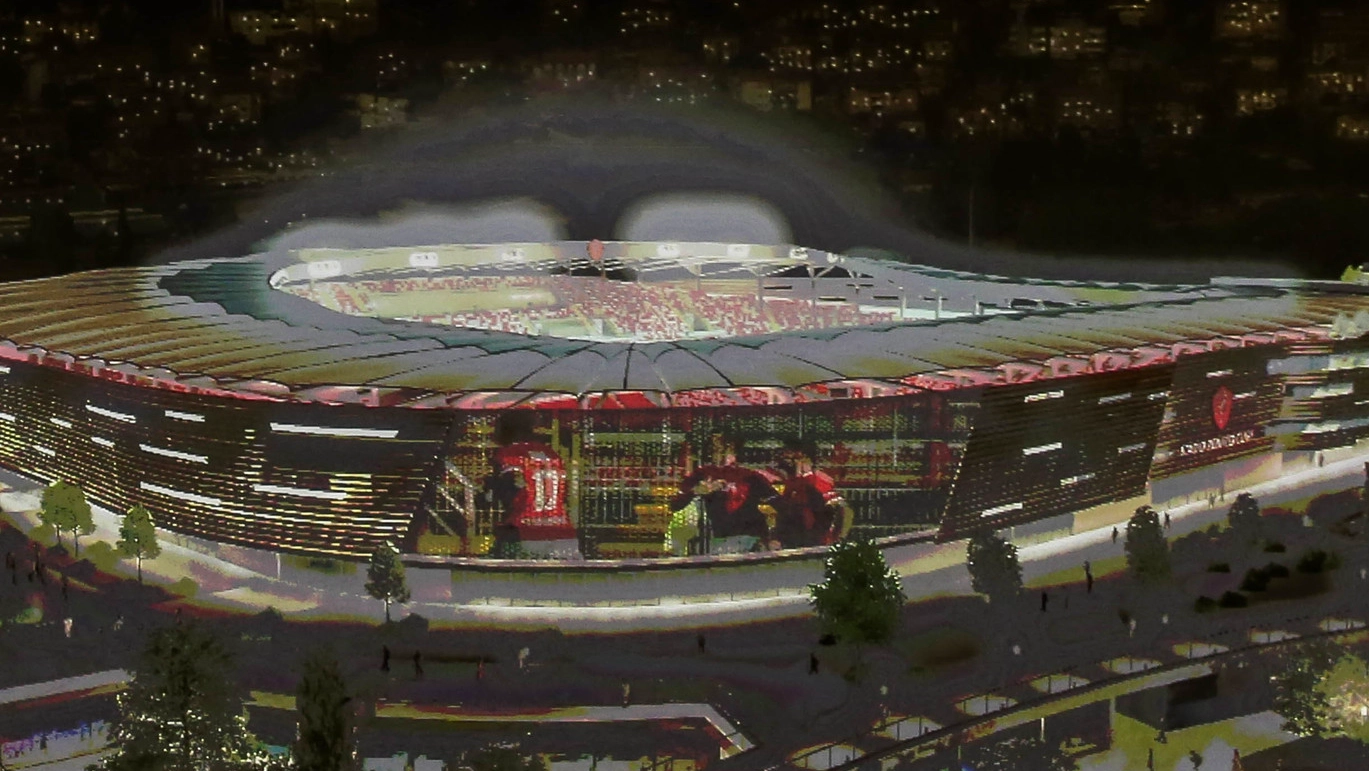 Presentazione del progetto del nuovo stadio R. Curi da parte di Arenacuri
