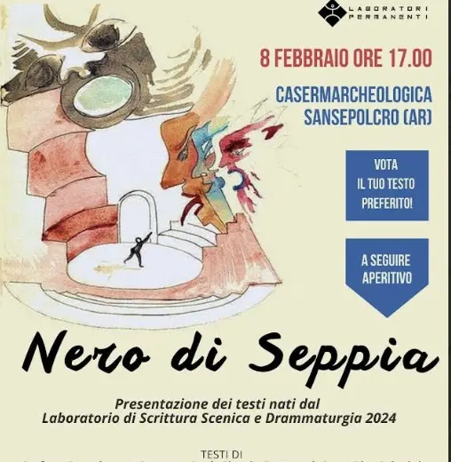 Laboratori permanenti, “Nero di Seppia”: appuntamento dedicato alla drammaturgia contemporanea e alla scrittura scenica