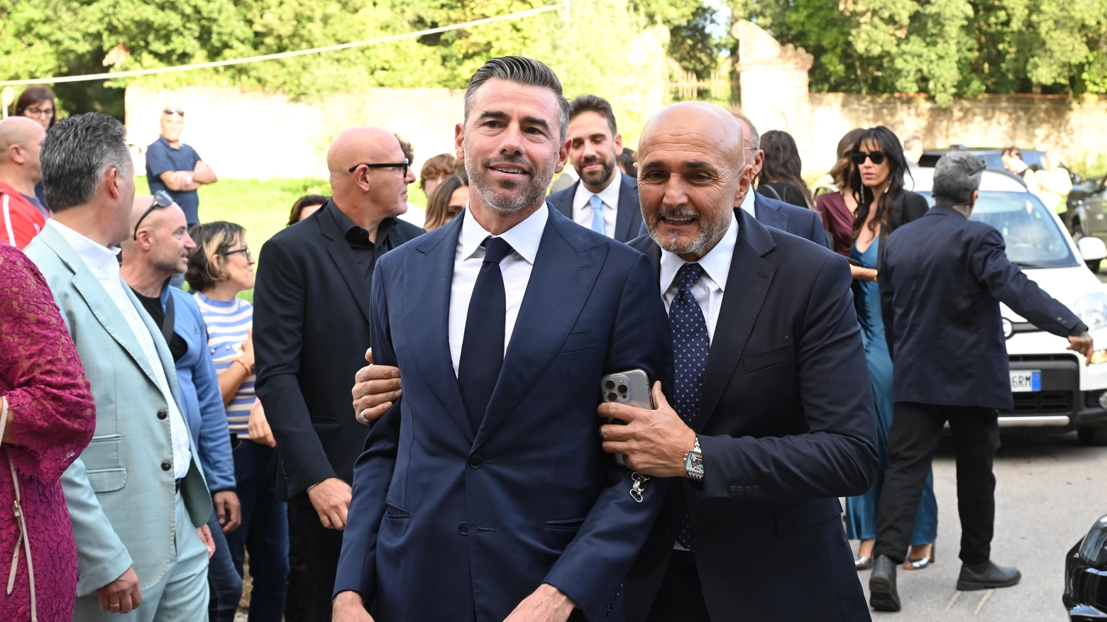 Andrea Barzagli e Luciano Spalletti (Foto Alcide)