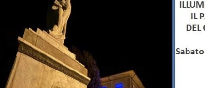 Il palazzo comunale di Subbiano in blu per la giornata nazionale delle vittime civili delle guerre e dei conflitti del mondo