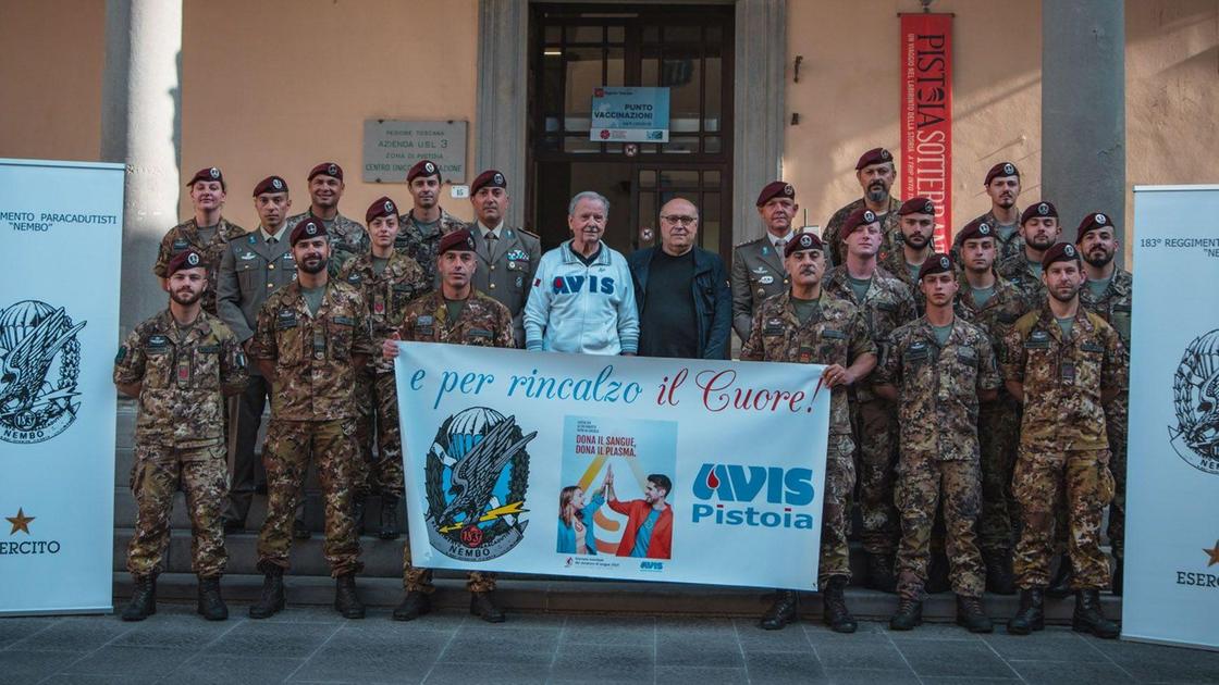 I paracadutisti del Nembo donatori di sangue al Ceppo: "Cresce la solidarietà"