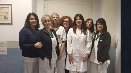 L’equipe dell’oncologia dell’ospedale del Casentino