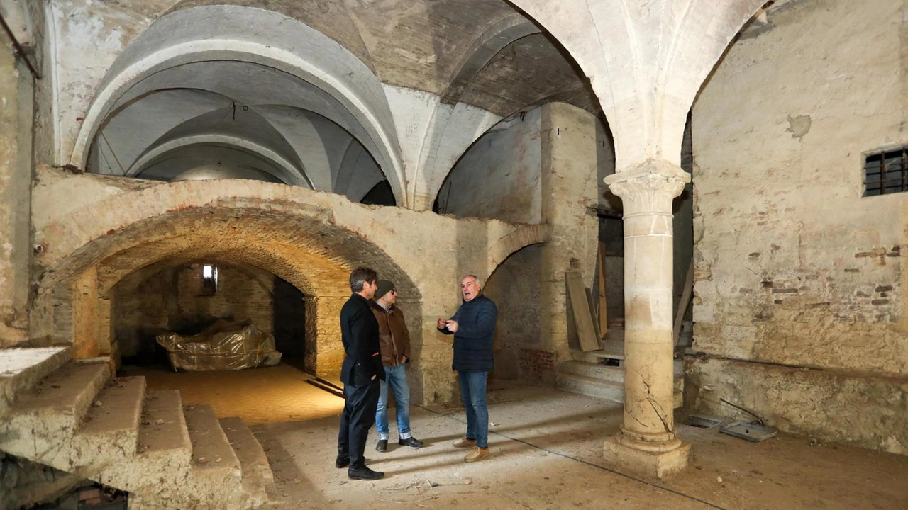 L’interno dell’Abbazia di Badia a Settimo al centro di un intervento di riqualificazione