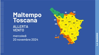 Vento fortissimo e possibili danni, in Toscana è allerta arancione