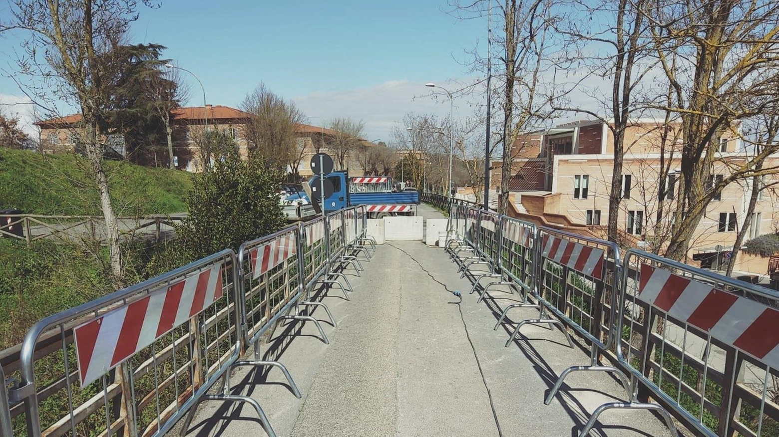 Ponte in via Marino Cappelli. Tutto pronto per la riapertura