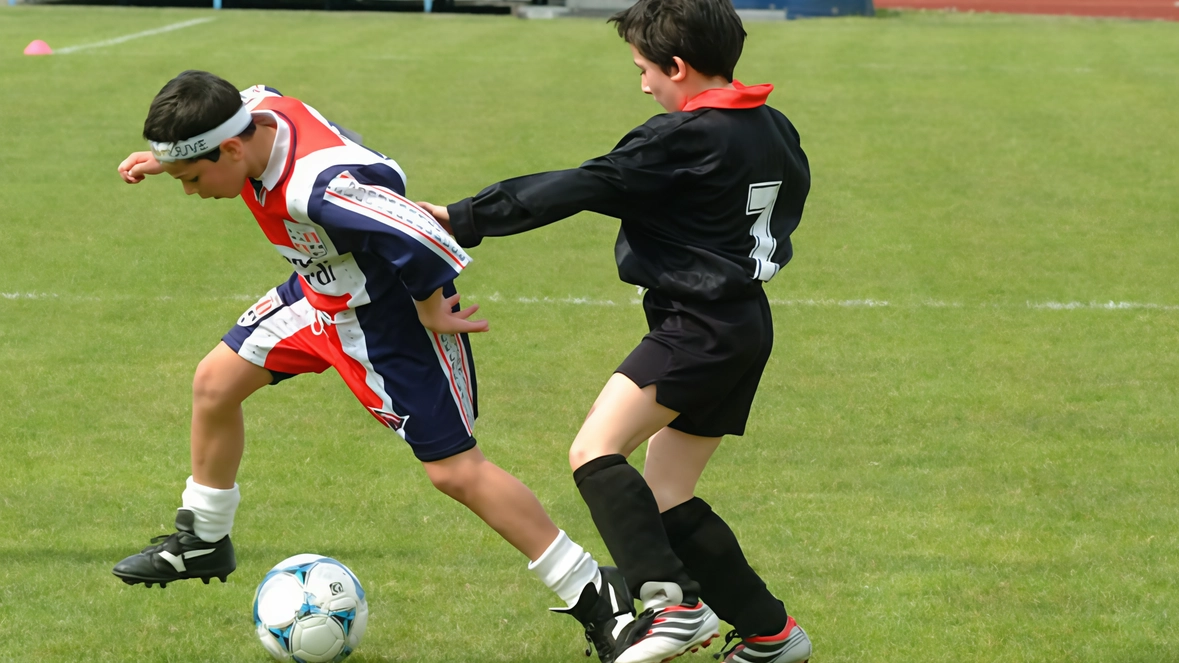 Un incontro di calcio giovanile