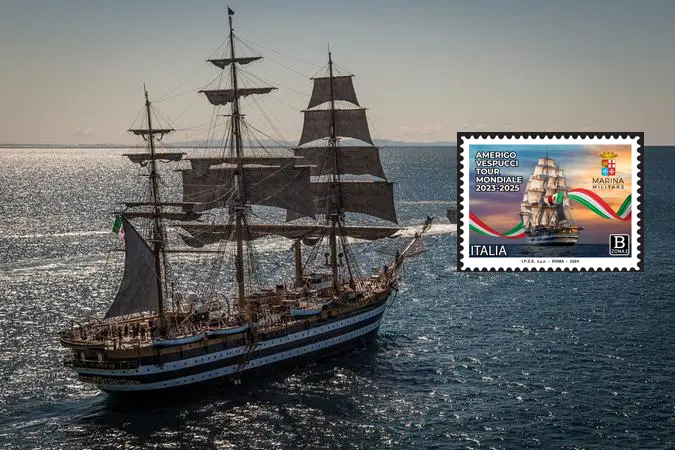 Amerigo Vespucci, il capolavoro diventa un francobollo