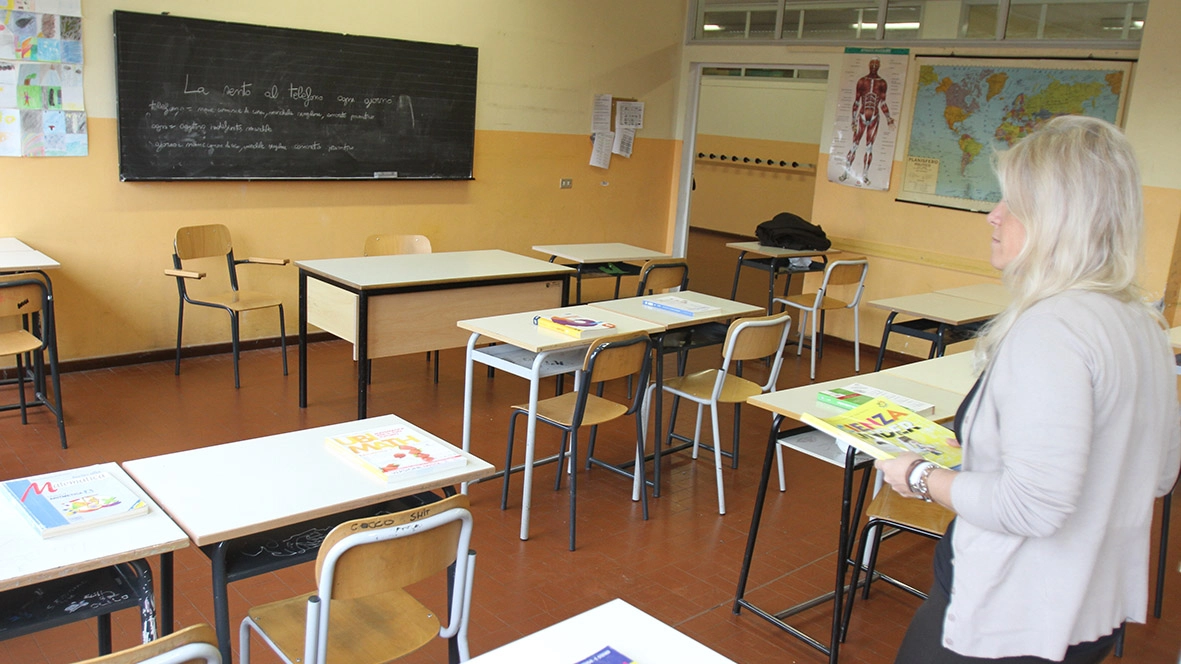 Un’aula scolastica (foto di archivio)